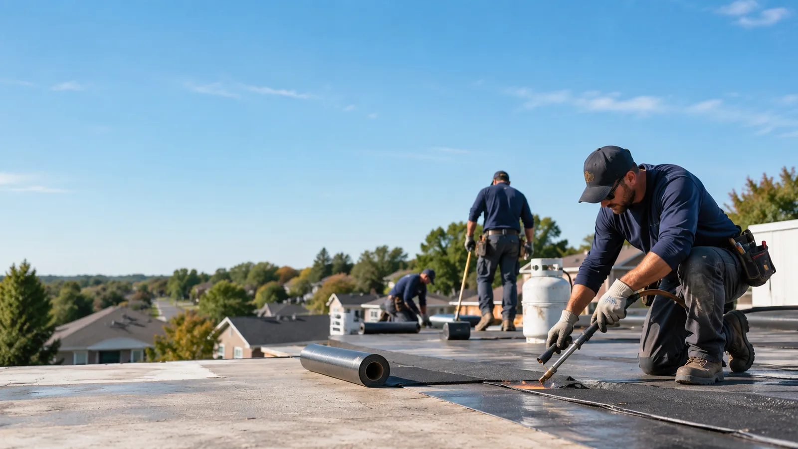 Flat Roof Leak Repair providers in Fairmount, IL